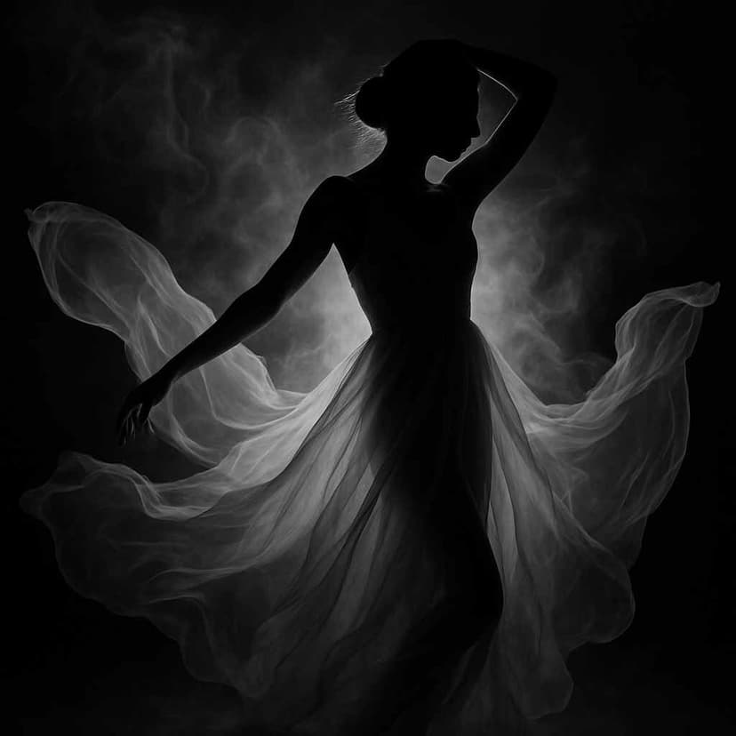 A girl dancing in a cool black style